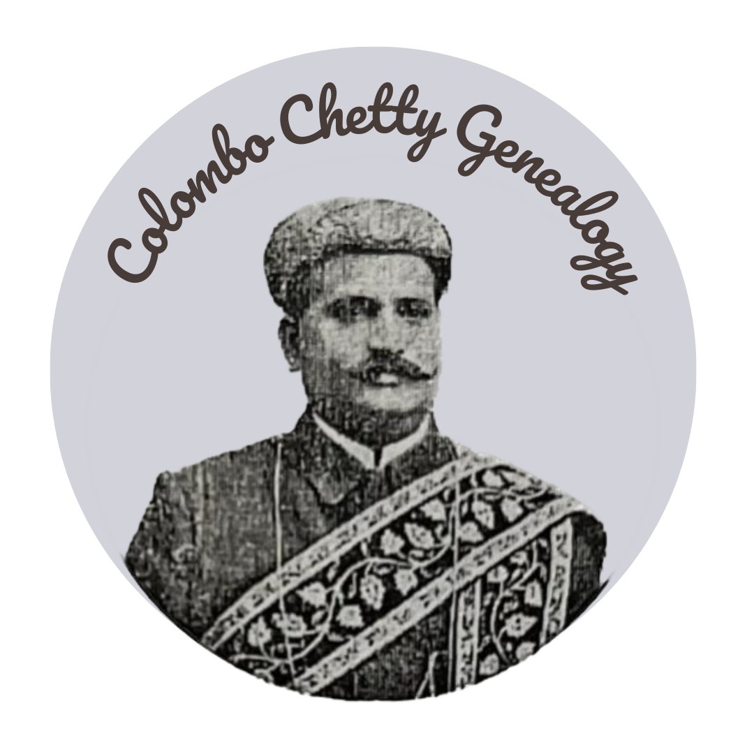 Aloy anandappa rita anandappa colombo chetty genealogy